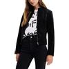 Desigual Chaq_las Vegas, 2000 Black, CAPPOTTO PU Donna (Pacco da 1)
