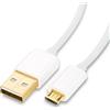CSL-Computer cavo da microUSB a USB 2.0, 3,0 m, bianco