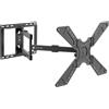Techly Supporto a parete per TV Techly ICA-PLB 371, braccio extra lungo (850 mm), robusto e completamente mobile, regolabile, per schermi da 32-75 pollici (81-190 cm), massimo 45 kg, colore nero