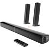 Lustrens Soundbar da 120W con Bluetooth 5.3 - Sistema a 2.2 canali, potenza di 120 Watt - Materiale: plastica, colore: nero - Ideale per TV e sistemi home theater