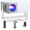 Lustrens Mini proiettore - 120 lumen ANSI - Full HD 1080P - Schermo LCD - Proiezione a breve distanza - Formato compatto