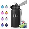 JAPORIA Borraccia Termica 500ml, Borraccia acciaio Inox con Cannuccia, Riutilizzabile, Bottiglia Acqua a Prova di Perdite, senza BPA, Borracce Termiche per Scuola, Gimnasio, Sport, Ragazzi, Ragazze