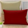 PETTI Artigiani Italiani - Coppia di Federe Cuscino 70x40 cm in Microfibra, Cuscini Arredo Camera da Letto, Divano, Set 2 Fodere Copricuscino, Federa Double Face Bordeaux Tortora