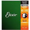 Elixir 14077 Nanoweb Light Medium Nickel Plated Muta per Basso Elettrico 045/105
