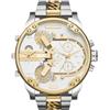 Diesel Mr. Daddy Orologio da uomo al quarzo multifunzione con cinturino in acciaio inox