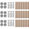 wolfcraft Giunzioni eccentriche per mobili - Materiale di consumo per giunzioni avvitabili - materiale di consumo per il set giunzioni eccentriche per mobili - 2955000