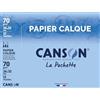 Canson carta ricalco satinato 12 fogli 70 g 24 x 32 cm traslucido