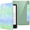 FINTIE Custodia per 6" Kindle (11ª Generazione) - 2024/2022 | Leggero Cover Trasparente Posteriore in TPU Morbido con Auto Sveglia/Sonno per 6" Kindle 11a Gen 2024/2022, Glitter Verde/Blu