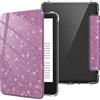 FINTIE Custodia per 6" Kindle (11ª Generazione) - 2024/2022 | Leggero Cover Trasparente Posteriore in TPU Morbido con Auto Sveglia/Sonno per 6" Kindle 11a Gen 2024/2022, Glitter Viola