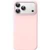 JETech Cover Silicone per iPhone 18 Pro Max, Morbido Tatto, Rosa Confetto | Protezione Antiurto, Resistente ai Graffi, Fodera in Microfibra, Supporta Ricarica Wireless