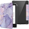 FINTIE Custodia per 6" Kindle (11ª Generazione) - 2024/2022 | Leggero Cover Trasparente Posteriore in TPU Morbido con Auto Sveglia/Sonno per 6" Kindle 11a Gen 2024/2022, Lilla Marble
