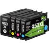 Timink 953XL Cartucce Compatibili con HP 953 XL Multipack per HP 953 cartucce | per HP Officejet Pro 7720 Officejet Pro 7720 7730 8210 8710 8715 8720 8725 8730 Confezione da 4