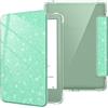 FINTIE Custodia per 6" Kindle (11ª Generazione) - 2024/2022 | Leggero Cover Trasparente Posteriore in TPU Morbido con Auto Sveglia/Sonno per 6" Kindle 11a Gen 2024/2022, Glitter Verde