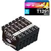 paeolos T1291 Cartucce di ricambio per Epson T1291 nero compatibili con Epson Stylus SX235W SX435W SX425W SX420W SX620FW WorkForce WF3520 WF7515 Stylus Office bx305f bx305fw bx305fwplus