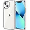 JETech Cover per iPhone 13 mini, Anti-Ingiallimento, Trasparente | Protezione Antiurto, Retro in PC Rigido Antigraffio, Custodia Bumper TPU Trasparente Resistente