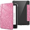 FINTIE Custodia per 6" Kindle (11ª Generazione) - 2024/2022 | Leggero Cover Trasparente Posteriore in TPU Morbido con Auto Sveglia/Sonno per 6" Kindle 11a Gen 2024/2022, Glitter Magenta