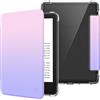 FINTIE Custodia per 6" Kindle (11ª Generazione) - 2024/2022 | Leggero Cover Trasparente Posteriore in TPU Morbido con Auto Sveglia/Sonno per 6" Kindle 11a Gen 2024/2022, Fantasy Ombre