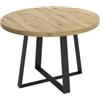 Avanti Trendstore-Cervaro-Tavolo LAP 110-158x77x110cm | allungabile , Consolle estensibile rotondo, Tavolo da pranzo multiuso ovale,legno truciolare