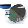 Planenfux Copertura per piscina rotonda 305 cm (per vasca Ø 280-320 cm) | Telo per piscina 2 in 1 in materiale PE da 200 g/m² | Telo di copertura solare per piscina rotonda per estate e inverno, Ø 380