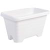 Iris Ohyama Vaso per piante, fioriera sospesa con sistema di drenaggio dell'acqua per il giardinaggio - Air Planter450, Bianca