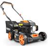 FUXTEC Tagliaerba a scoppio FX-RM4180 - 41 cm - cassetta erba 45 L | Tosaerba a benzina leggero - compatto - maneggevole - larghezza di taglio 41 cm - cassetta per erba 45 L