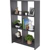 Iris Ohyama, Libreria Cube/Scaffale a giorno in legno/Mobile con 6 ripiani/Ripiano a giorno in legno, Modulare,Design, Ufficio, soggiorno, scuola - Wood Open Shelf - WOS-6 - Quercia grigia