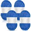 Vincona Filato Grosso 4 x 100g, Multicolore, Morbido e Spesso per Lavorare a Maglia a Mano, Filato Spesso in Gomitoli da 100g per Lavorare a Maglia, Morbido Velluto Spesso per Coperte all'Uncinetto