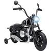 AIYAPLAY Moto Elettrica per Bambini 12V BMW R18, Batteria al Litio, Nero | Motorino Elettrico per Bambini 3-8 Anni, Rotelle Rimovibili, Sedile in Pelle PU, Faro, Musica, Mini Moto, 3-6 km/h, Max 30kg