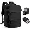 SZSYCN Bagaglio a Mano 40x30x20 per Ryanair Zaino da Viaggio Aereo Piccolo | Ryanair Cabin Bags 40x30x20 Borsa da Viaggio Antifurto Zaino Impermeabile con Porta Scarpe Borsa per Laptop da 16 Pollici