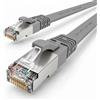 1aTTack.de, cavo LAN CAT7, 1 cavo di rete flessibile da 2 metri, 10 Gbit/s, colore grigio