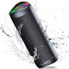 WAN Altoparlante portatile - Cassa Bluetooth - Musica per feste - Audio stereo da 30W - Batteria con autonomia di 24 ore - Nero
