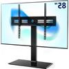 LTPRTZ Supporto TV - Mobile TV - Centro multimediale - Inclinazione di 80° - Adatto per schermi fino a 85 pollici - Colore: nero