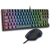 Lustrens Tastiera da gaming e mouse da gaming - tastiera meccanica TKL, illuminazione RGB con 20 modalità, 7200 DPI