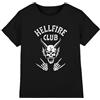 Stranger Things Hellfire Club Bones Kids T Shirt, Black