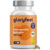 Gloryfeel Ashwagandha Bio, 180 Capsule, Alto Dosaggio 1980mg, Ashwagandha Bio da Polvere di Ashwagandha, Vegan, Withania Somnifera Adattogeno Naturale, Rimedio Ayurvedico Stress & Mente, Testato in Laboratorio