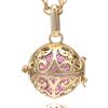 Morella Collana Donna in Acciaio Inox Oro 70 cm con Ciondolo Oro e Sfera con zirconi Ø 16 mm in Sacchetto di Velluto
