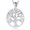 Morella Collana Donna in Acciaio Inox 70 cm con Ciondolo Albero della Vita 34 mm e Sacchetto di Velluto