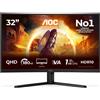 AOC Monitor AOC CQ32G4VE QHD 31,5" 180 Hz Fast VA Curvo Adaptive Sync