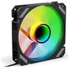 SHARKOON Ventola SHARKOON SHARK Mirror Reverse Blade RGB PWM 120mm Nero
