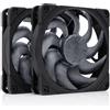 NOCTUA Ventola NOCTUA NF-A12x25 G2 Sx2-PP chromax PWM 120mm Nero Kit 2 pezzi