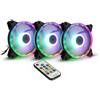 INTER-TECH Ventola INTER-TECH Argus RS-07 Set120x120x25 RGB 120mm Nero Kit 3 pezzi