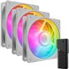 COOLER MASTER Ventola COOLER MASTER Mobius 120P ARGB 120mm Bianco Kit 3 pezzi