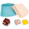 HVIHWI 2 Pezzi Stampo Plumcake Silicone Quadrato, Tortiera Silicone Stampo Pane in Cassetta Teglia per Toast Silicones per Teglia Torta Pasticceria Fai Da Te (26×21×5cm)