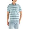 Wrangler - Camicia Uomo - vestibilità Regular - Stripe Polo Shirt - Forget Me Not