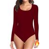 SHAPERIN Body Termico Donna Maniche Lunghe Maglia Termica Girocollo T-shirt Top Aderente Bodysuit Maglione Caldo