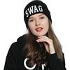 DonDon Berretto Donna Invernale Beanie nero Statement