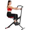 SPORTNOW Macchina Total Crunch Pieghevole con Seduta Regolabile | Macchina Total Power Body Crunch, Allenamento Fitness per Addominali, Corpo, Gambe, Braccia, Glutei, per Casa e Palestra