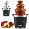 Opal OCF17 Opal Grande 0.5L macchina elettrica a 3 livelli della fonduta della fontana di cioccolato dell'acciaio inossidabile con la base calda del vaso di fusione
