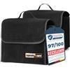 Upgrade4cars 2 x Borsa Bagagliaio in Feltro con Velcro Auto Accessori | Per Attrezzi & Pulizia | Accessorio pratico per il veicolo | Facile da usare e da riporre | Estate & Inverno