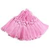 Makhry Nappe Segnalibro 100pcs 13cm / 5 Pollici Filo di Seta con Loop di 2 Pollici e Piccolo Nodo Cinese per Creazione di Gioielli, Souvenir, Segnalibri, Accessorio Fai da te Artigianale（Rose)